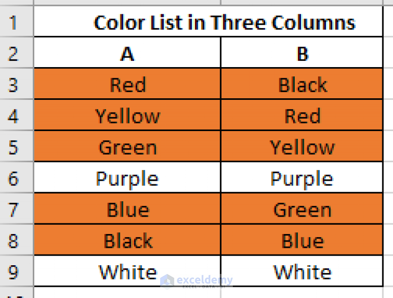 how-to-compare-two-columns-or-lists-in-excel-exceldemy