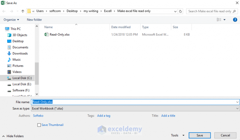 How To Make An Excel File Read Only Exceldemy 1167