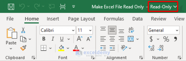 How to Make Excel File Read Only (2 Quick Methods) - ExcelDemy