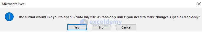 How to Make an Excel File Read Only - ExcelDemy