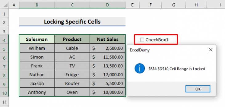 How to Lock and Unlock Cells in Excel Using VBA - ExcelDemy