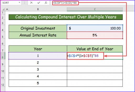 How to Use Compound Interest Formula in Excel (4 Easy Ways)