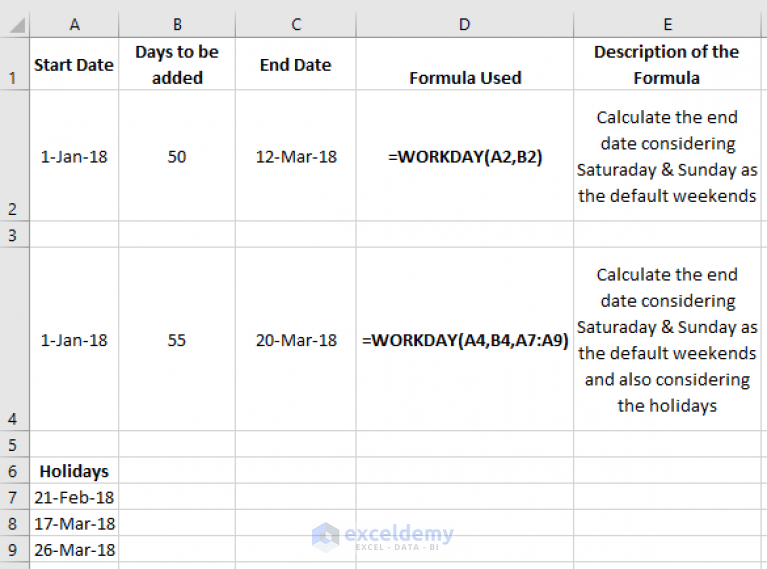 Calculate number of days/weeks/months/years between two dates in Excel