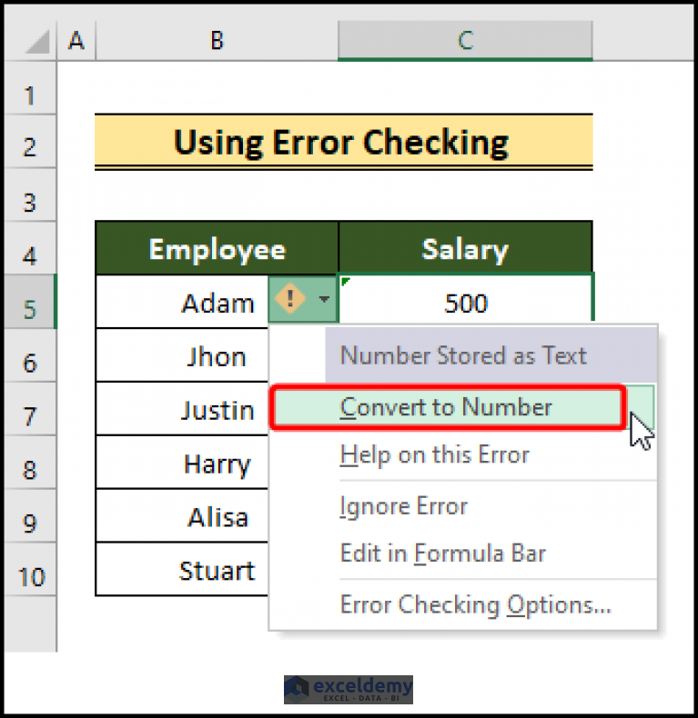 How Convert Text To Numbers In Excel