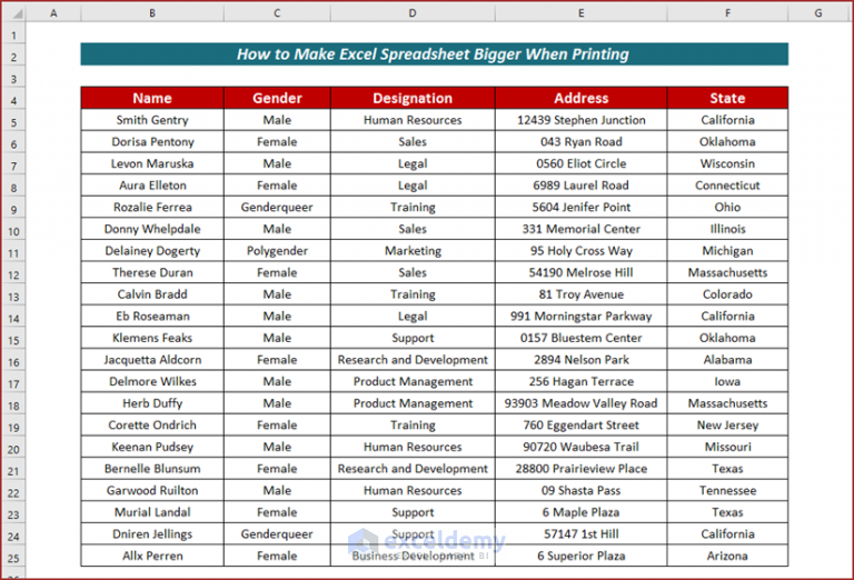 how-to-make-excel-spreadsheet-bigger-when-printing-7-ways