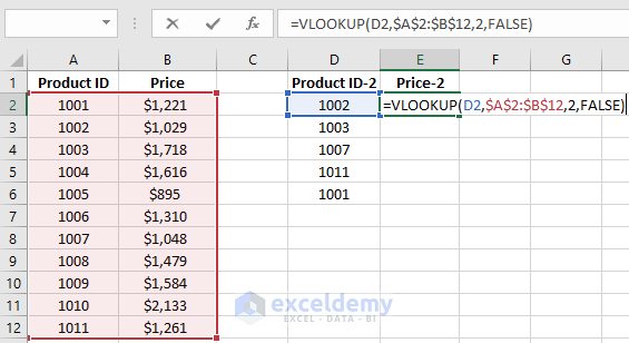 Match Two Columns In Excel And Return A Third 3 Ways ExcelDemy