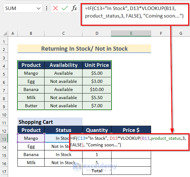 Excel VLOOKUP Function with IF Condition (7 Real-Life Examples)