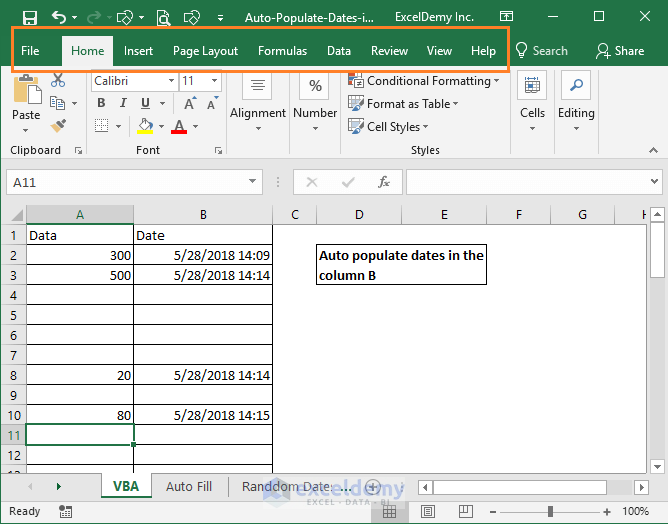 How To Auto Populate Dates In Excel