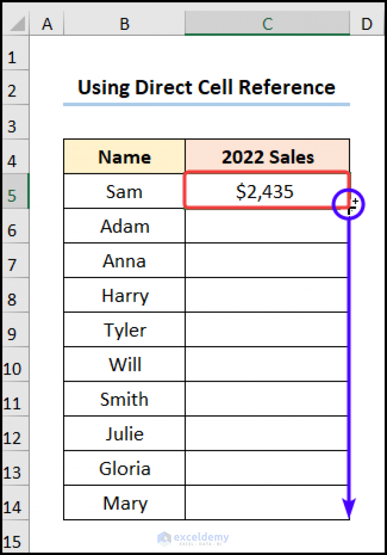 How to Reference Cell in Another Sheet Dynamically in Excel