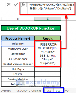 How To Find Duplicate Values Using Vlookup In Excel