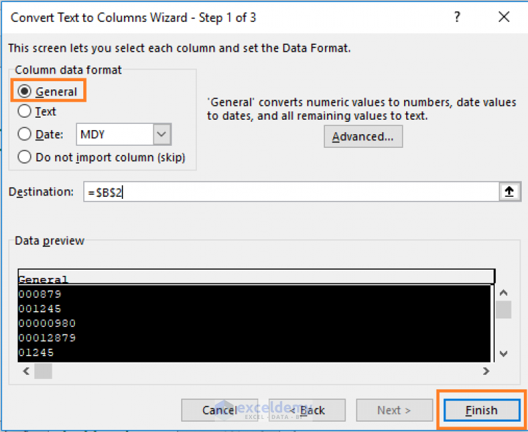 How to Remove Leading Zeros in Excel (7 Easy Ways + VBA)