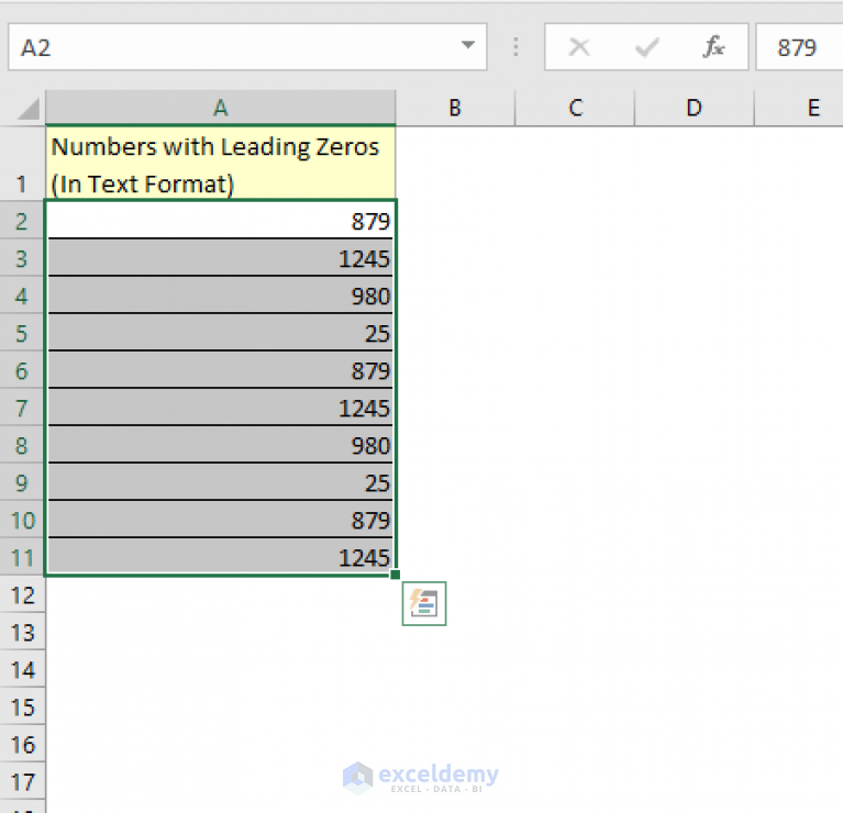 How to Remove Leading Zeros in Excel (7 Easy Ways + VBA)