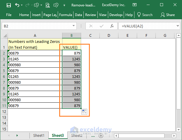 How To Remove Leading Zeros In Excel 7 Easy Ways Vba 