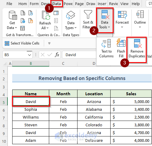 How To Remove Duplicate Rows In Excel Based On Two Columns