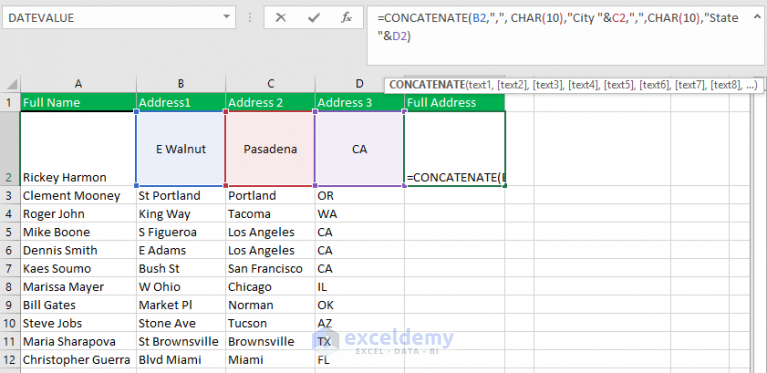 how to adjust merge cells in excel without losing data