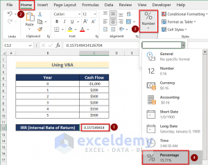 How to Calculate IRR (Internal Rate of Return) in Excel (8 Ways)