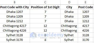 how to separate text and numbers in excel