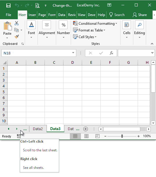 How to change the orientation of a worksheet to Landscape