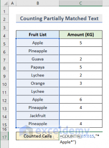 How To Count Cells With Specific Text In Excel (5 Easy Ways)