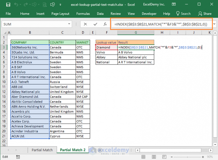 using-excel-to-lookup-partial-text-match-2-easy-ways-exceldemy