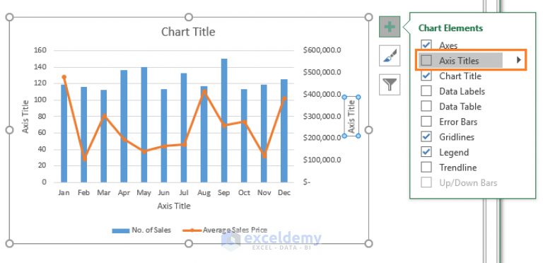 How To Add Secondary Axis Title To Excel Graph