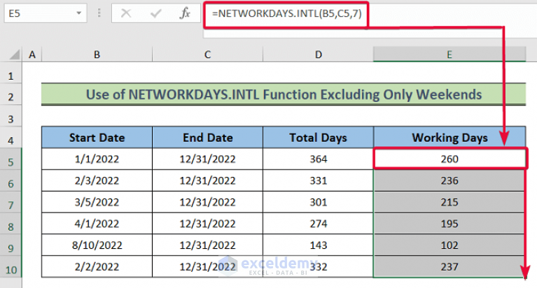 how-to-calculate-working-days-in-excel-excluding-weekends-and-holidays