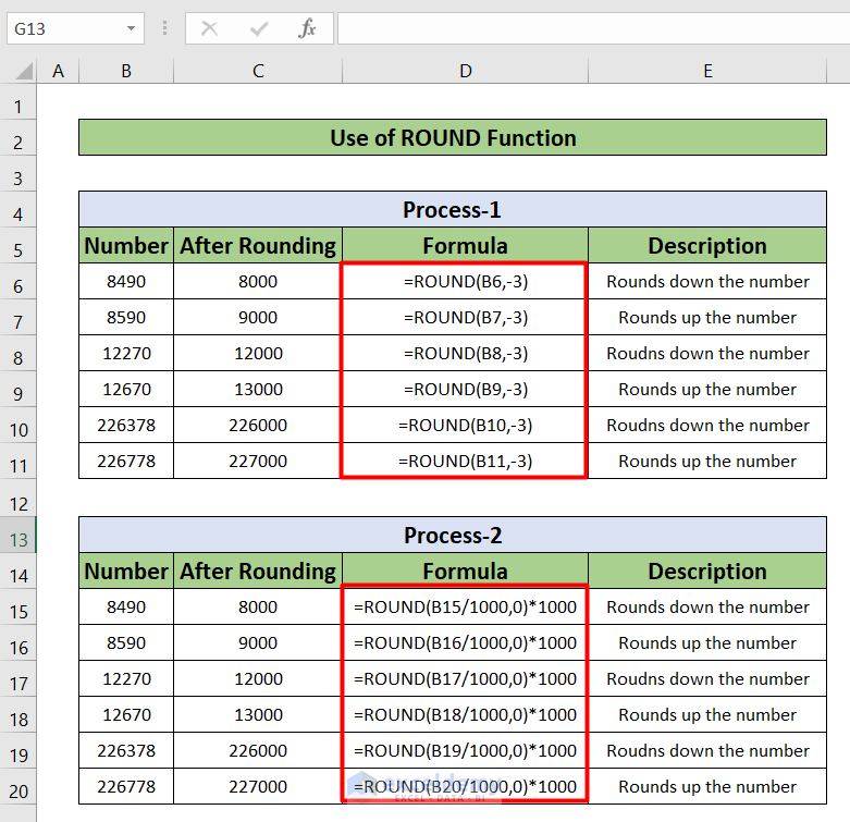  How To Round To Nearest 1000 In Excel 7 Easy Methods 