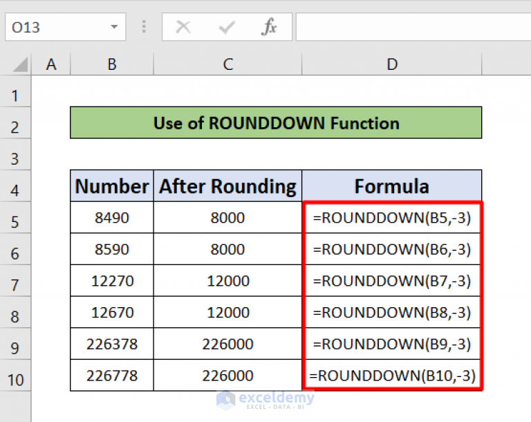 How to Round to Nearest 1000 in Excel (7 Easy Methods)