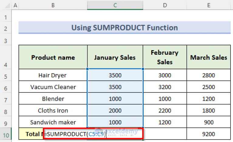 how-to-sum-multiple-rows-and-columns-in-excel-exceldemy