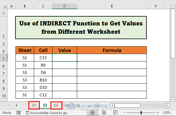 indirect-function-to-get-values-from-different-sheet-in-excel