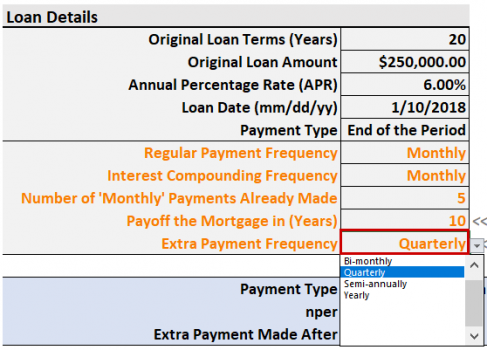 early payoff mortgage calculator