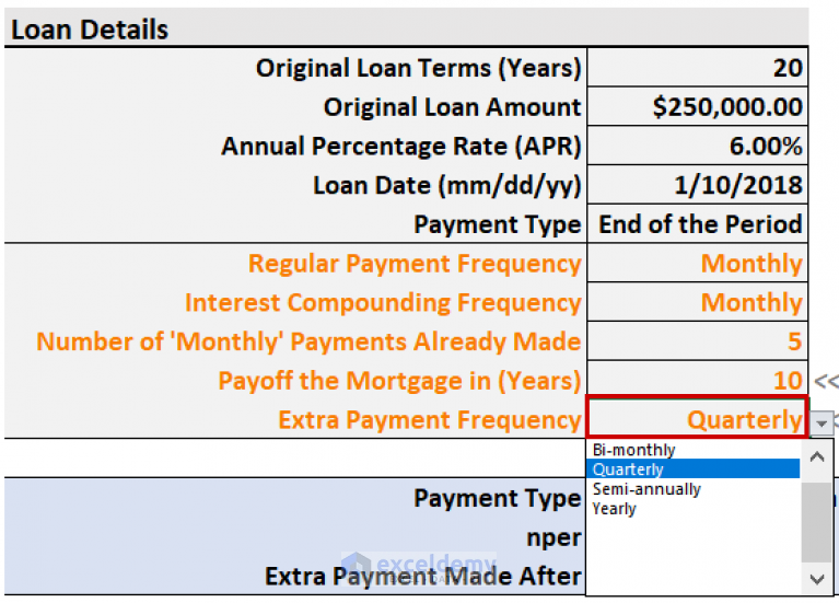 Early Mortgage Payoff Calculator In Excel (3 Practical Examples)