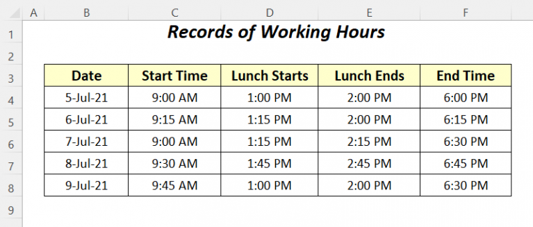 how-to-calculate-hours-worked-minus-lunch-with-excel-formula