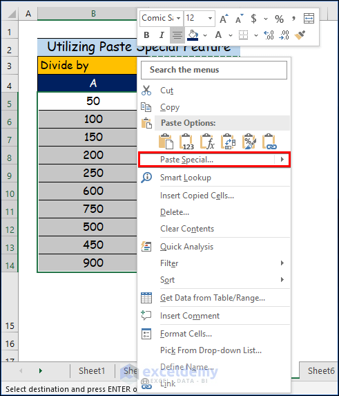 How To Divide Columns In Excel 8 Easy Ways Exceldemy 3669