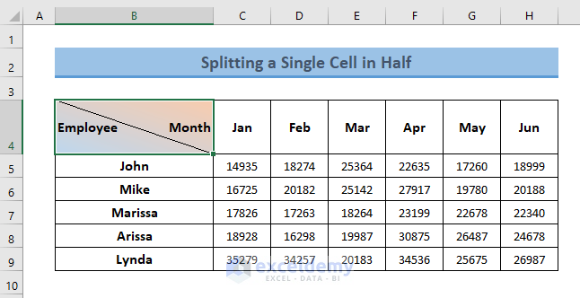 how-to-split-a-single-cell-in-half-in-excel-exceldemy