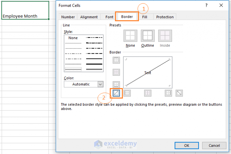 How To Split A Single Cell In Half In Excel diagonally Horizontally 