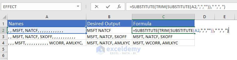 How To Remove Extra Commas In Excel Riset