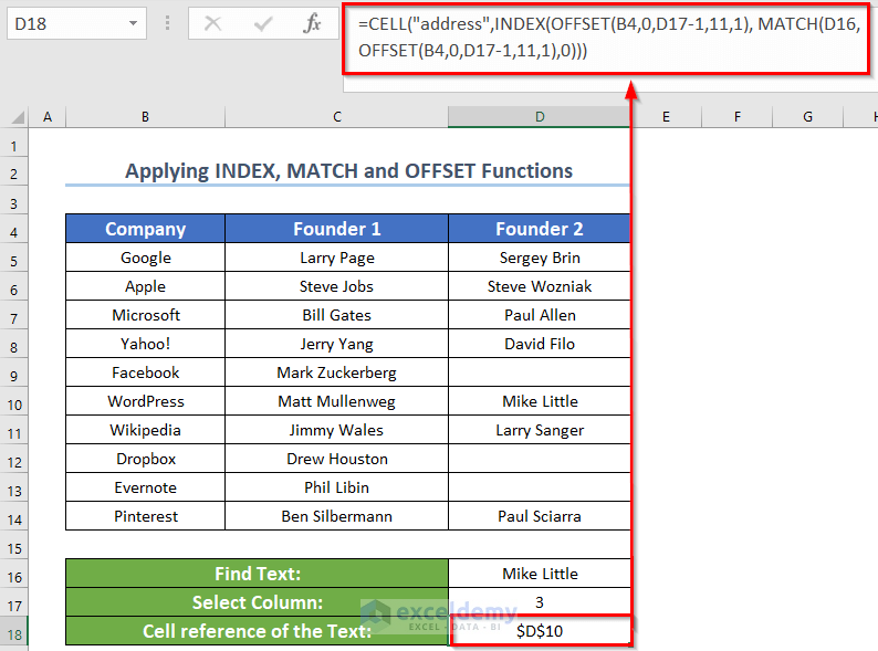 Excel Find Text In Range And Return Cell Reference Printable 