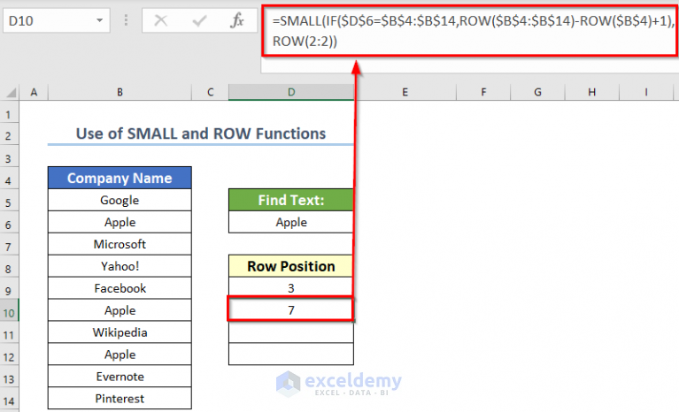 Find Text In Excel Range And Return Cell Reference 3 Ways 