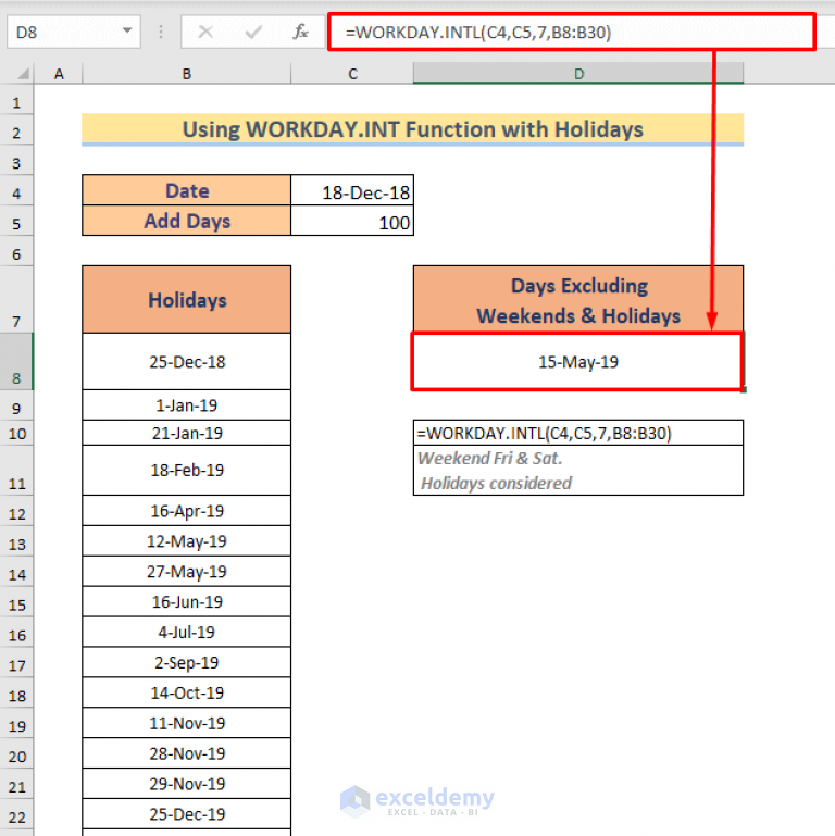 how-to-add-days-to-a-date-in-excel-excluding-weekends-4-ways