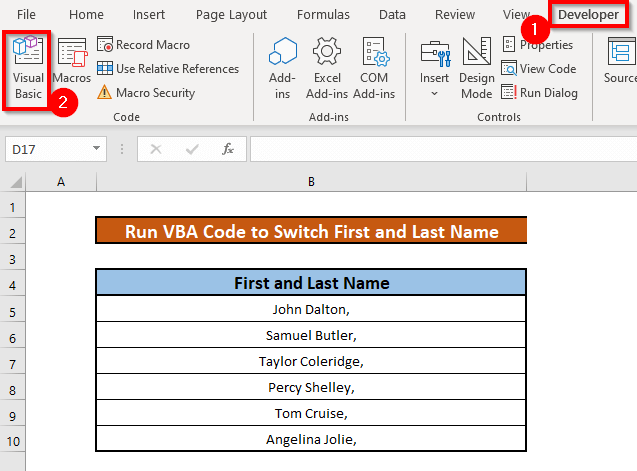 how-to-switch-first-and-last-name-in-excel-with-comma