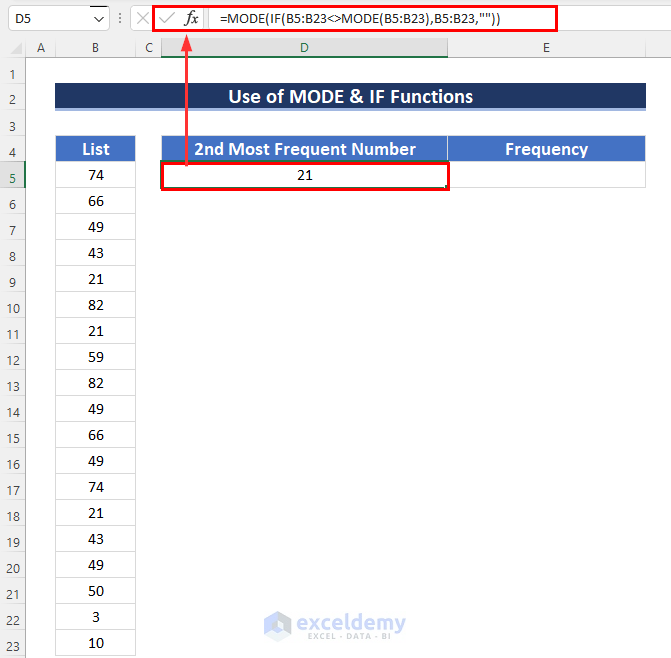  How To Find 5 Most Frequent Numbers In Excel 