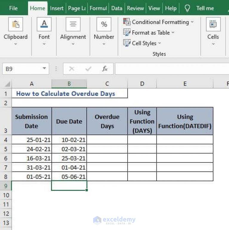 how-to-calculate-overdue-days-in-excel-4-easy-ways