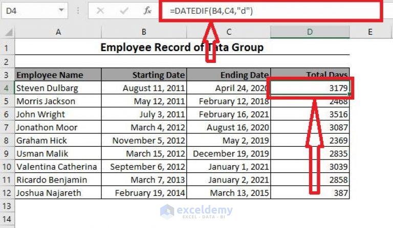 Excel Formula To Count Days From Today To Future Date