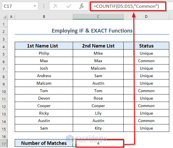 how-to-count-matches-in-two-columns-in-excel-5-easy-ways