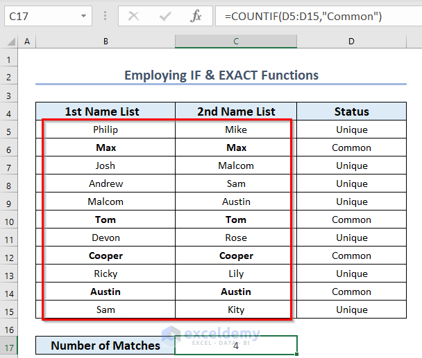 how-to-count-matches-in-two-columns-in-excel-5-easy-ways