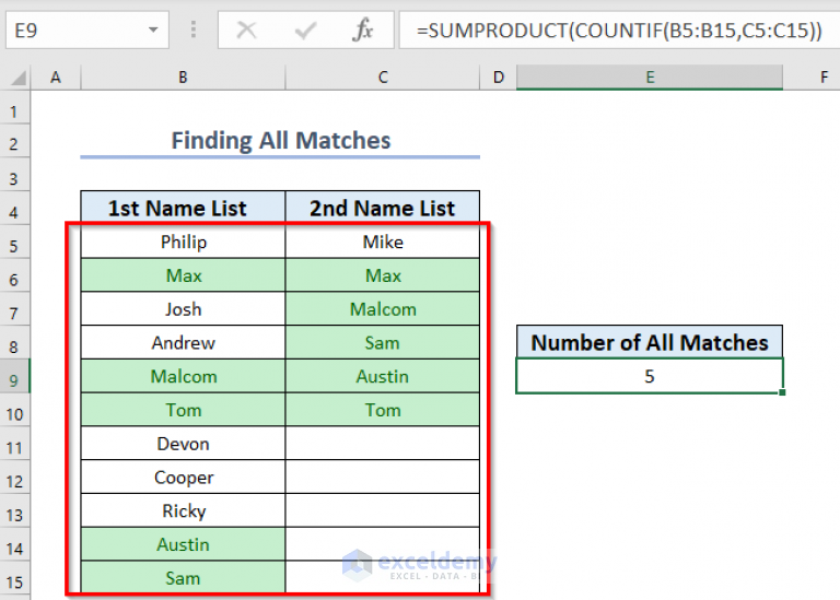 how-to-count-matches-in-two-columns-in-excel-5-easy-ways