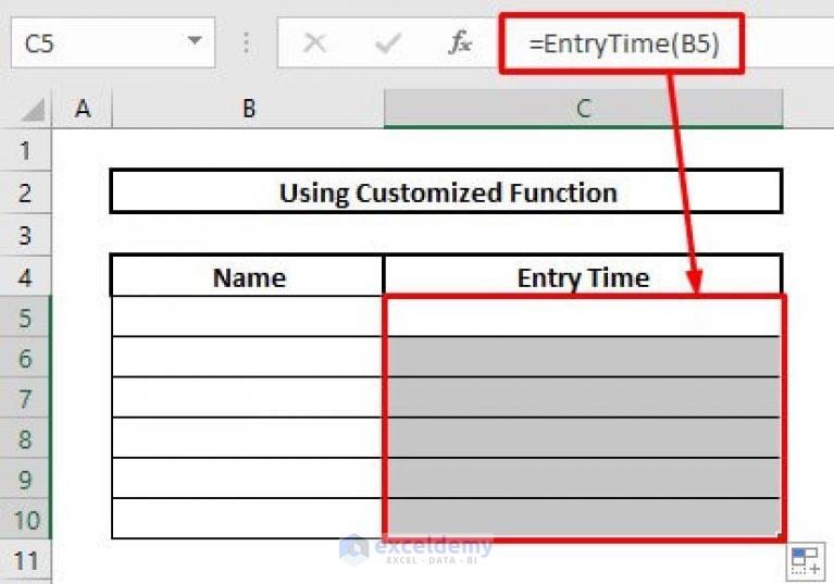 excel-automatically-enter-date-when-data-entered-7-easy-methods