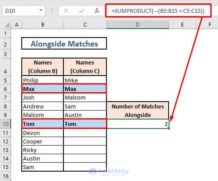 excel-count-matches-in-two-columns-4-easy-ways-exceldemy