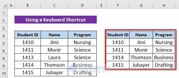 How To Copy Only Visible Cells In Excel 4 Quick Ways 1357